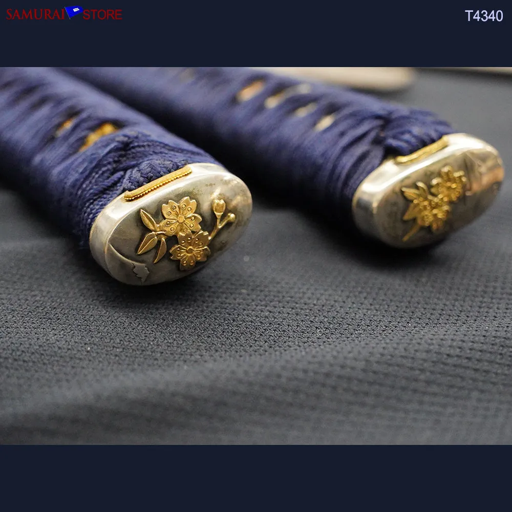 T4340 A Pair of Katana & Wakizashi swords SUKESADA in Ornate Mountings