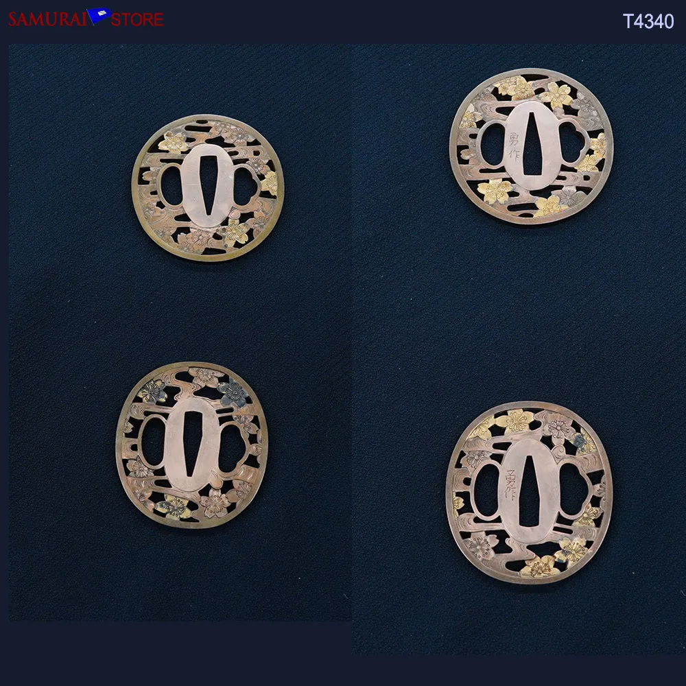 T4340 A Pair of Katana & Wakizashi swords SUKESADA in Ornate Mountings