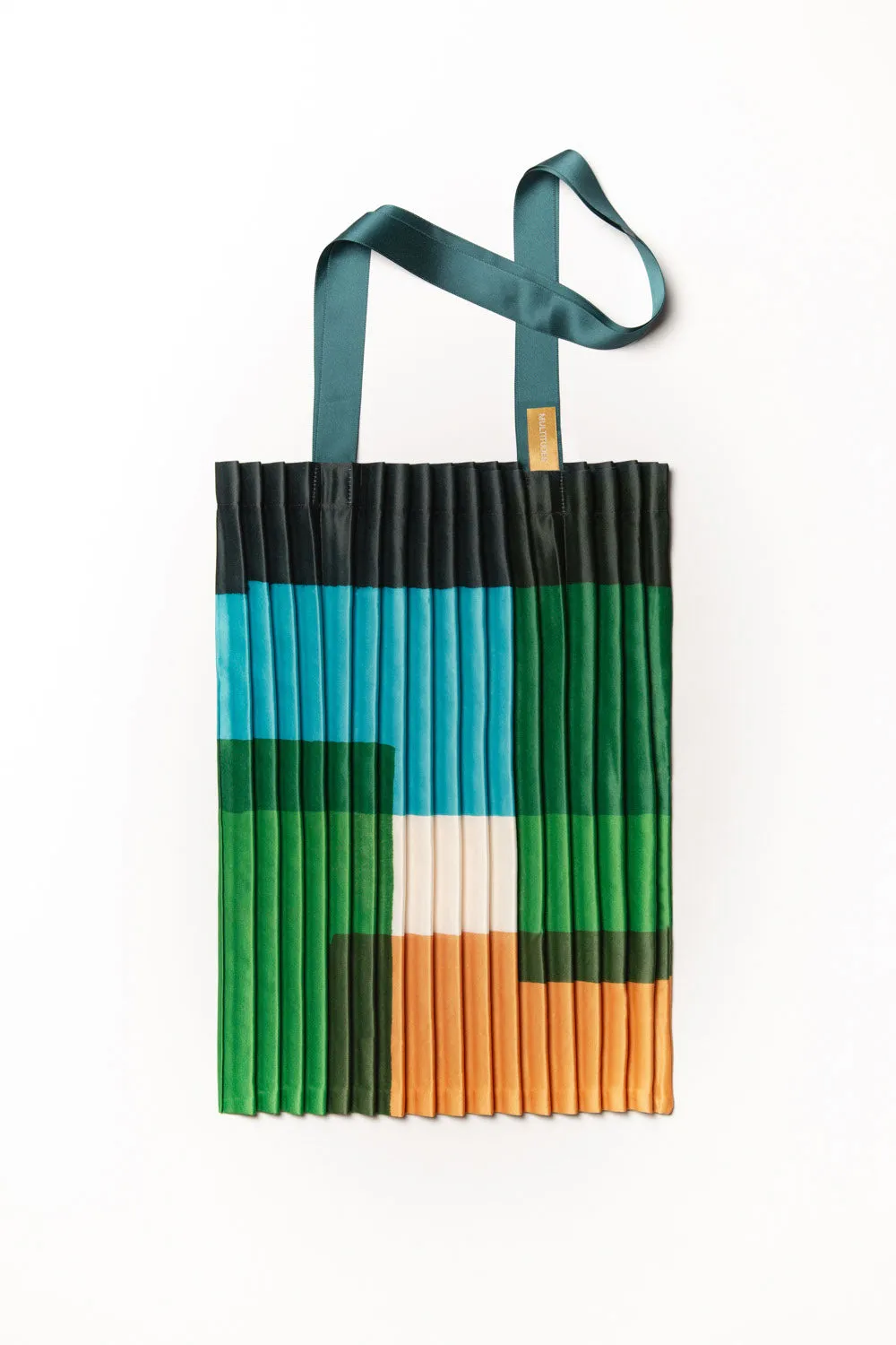Talamone satin pleated bag