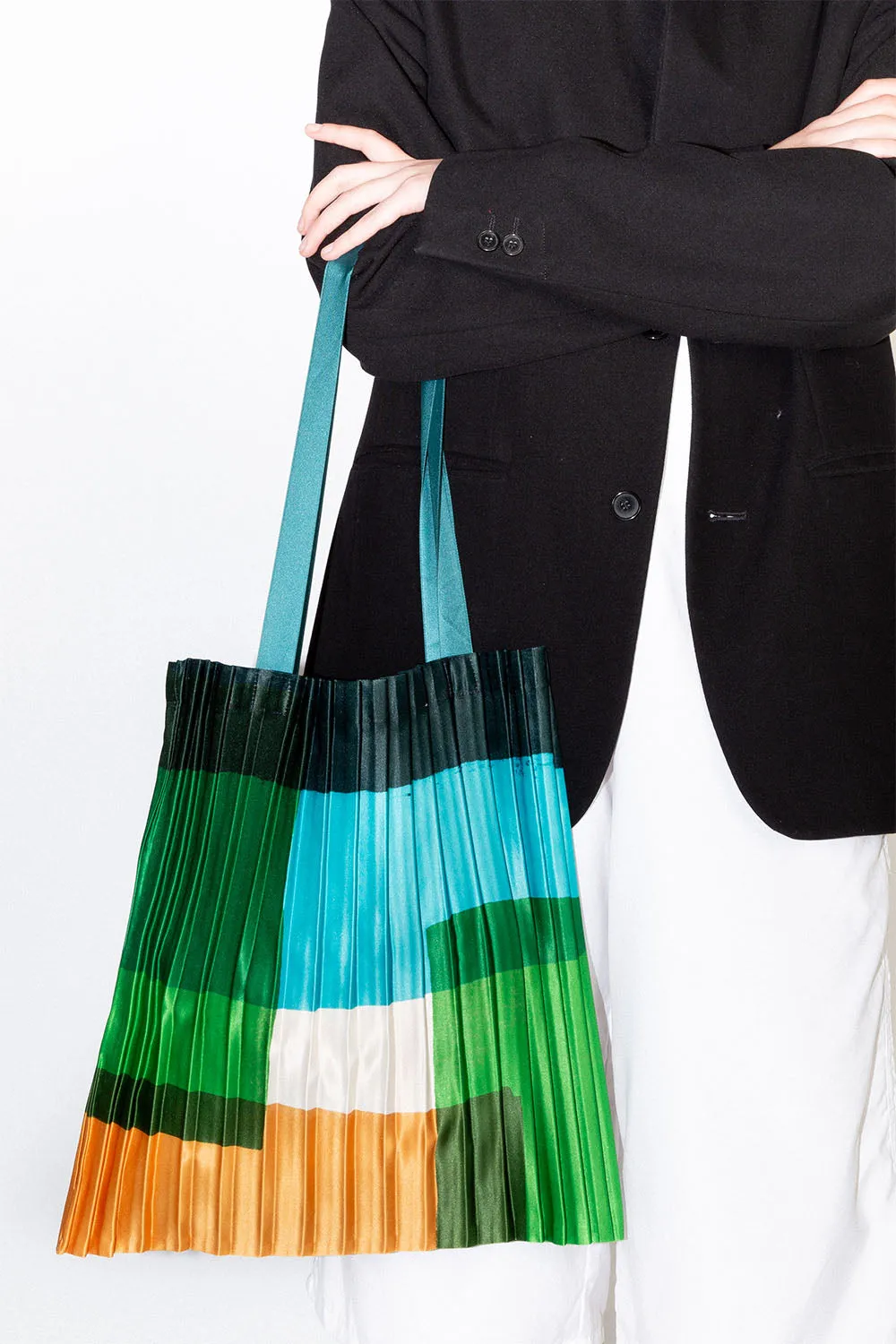 Talamone satin pleated bag