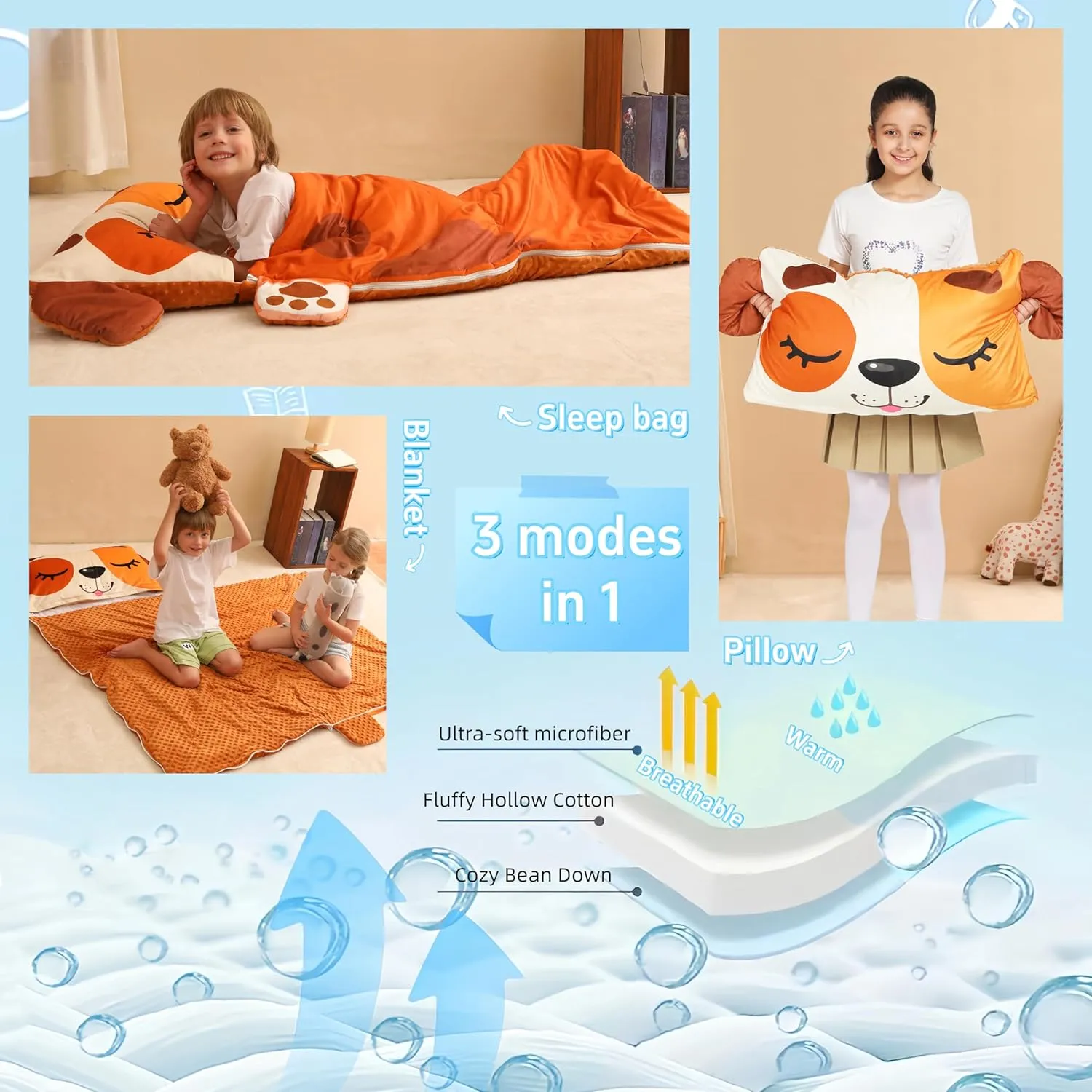 Toddler Nap Mat for Kids Sleeping Mat Napping Mats Slumber Bags Foldable and Portable for Boys Girls Kindergarten Daycare Travel Camping