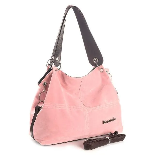 Tote bag soft Corduroy leather bag crossbody