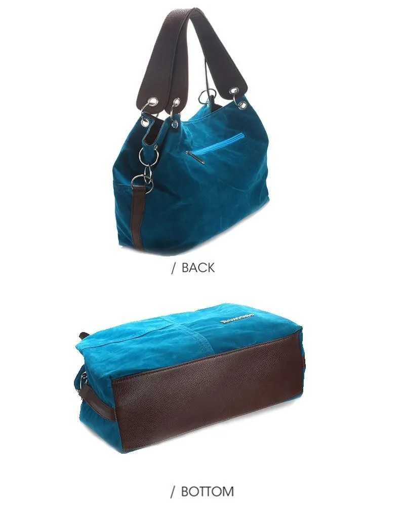 Tote bag soft Corduroy leather bag crossbody