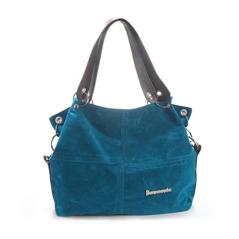 Tote bag soft Corduroy leather bag crossbody
