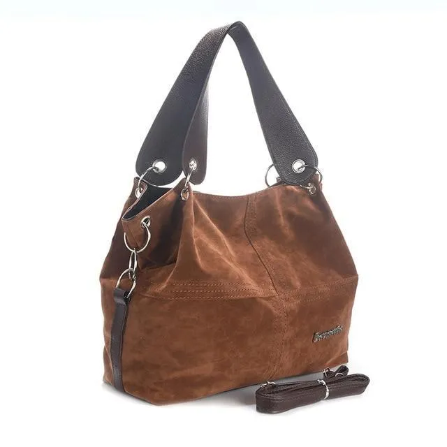 Tote bag soft Corduroy leather bag crossbody