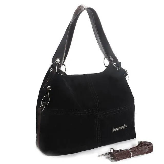 Tote bag soft Corduroy leather bag crossbody