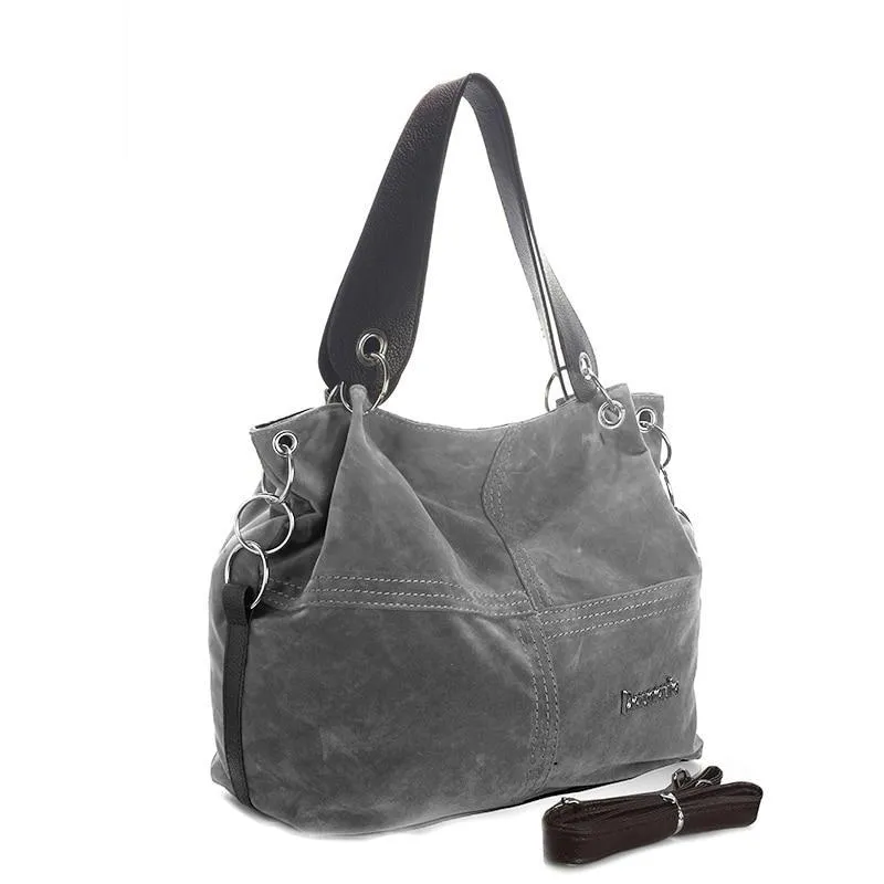 Tote bag soft Corduroy leather bag crossbody