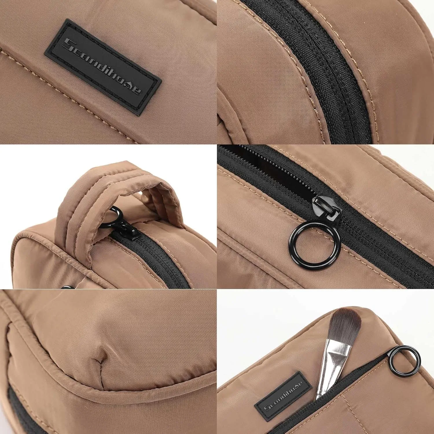 Travel Makeup Bag Cosmetic Bags for Women, Waterproof Portable Pouch Toiletry Bag Make up Organizer Scandihome Series