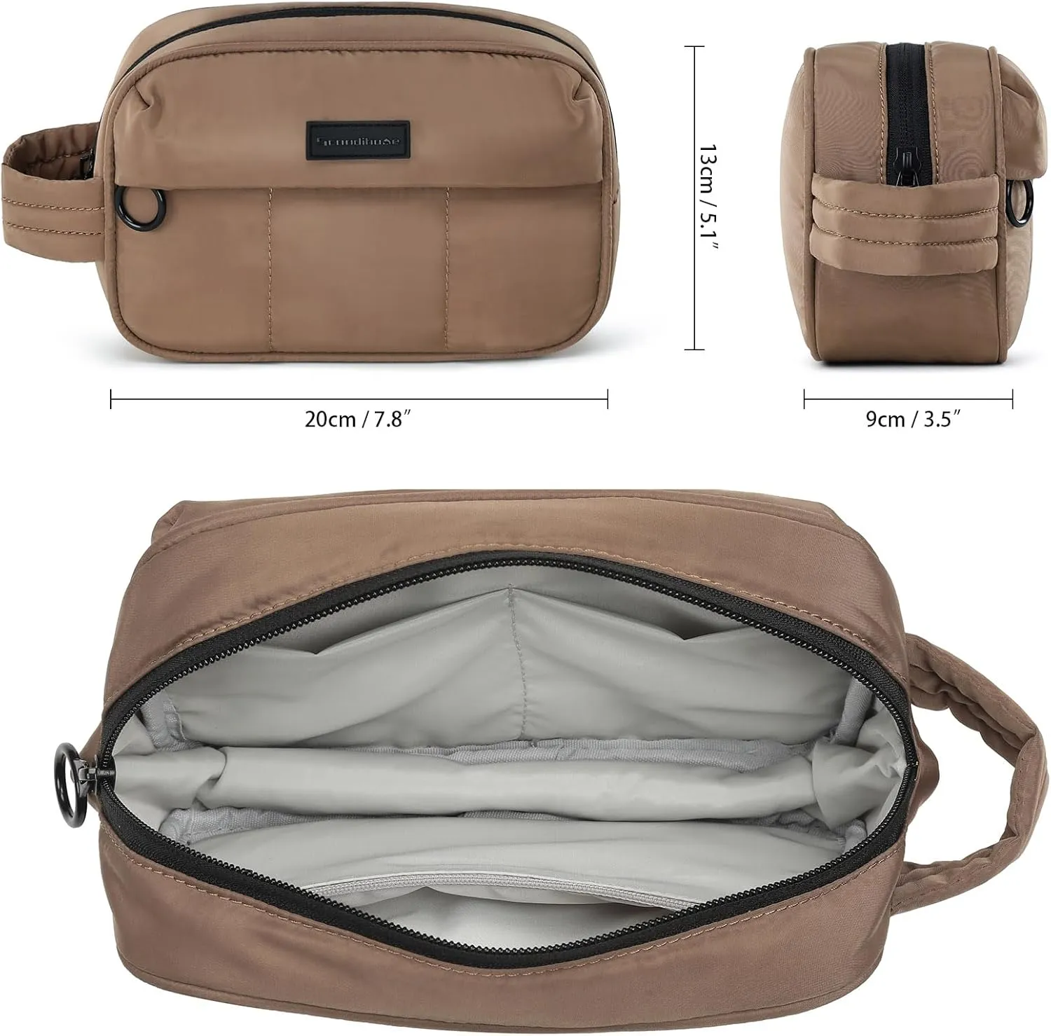 Travel Makeup Bag Cosmetic Bags for Women, Waterproof Portable Pouch Toiletry Bag Make up Organizer Scandihome Series