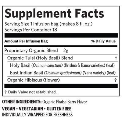 Tulsi Hibiscus 18 Bags