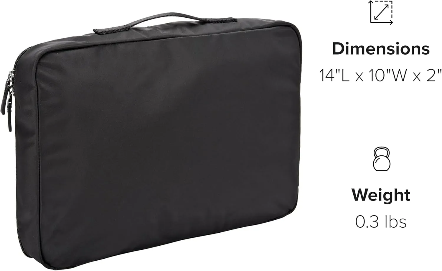 TUMI - Large Packing Cube - Travel Suitcase Organizer - Luggage Cube for Packing Clothes, Toiletries, Bulky Items - Black