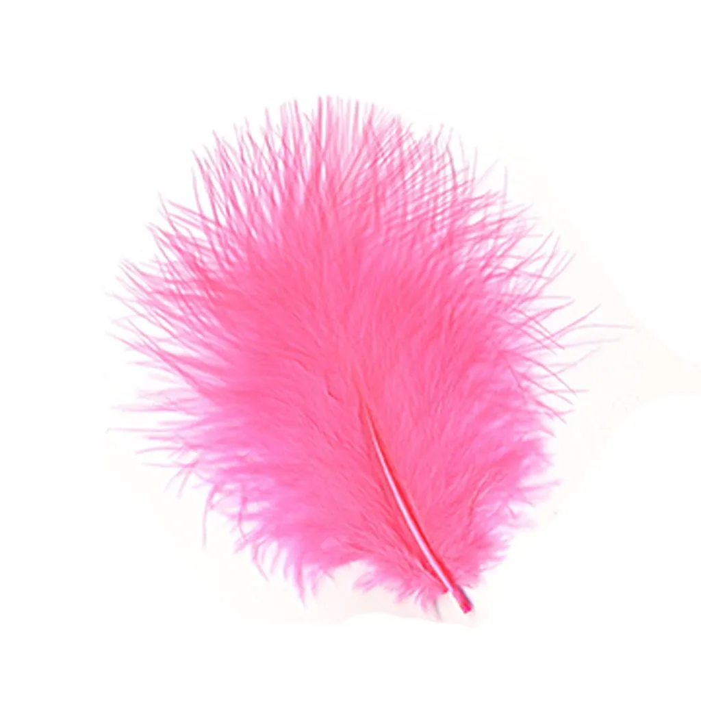 Turkey Marabou Dyed - Pink Orient