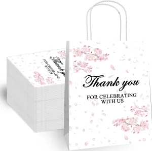 uhearem wedding gift bag, 50Pcs welcome bags for wedding guests, wedding guest gifts favors bags,wedding welcome bag stuffers items (flower)