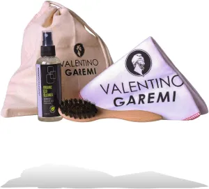 VALENTINO GAREMI Premium Suede Cleaning Kit – Organic Traditional Delicate Napped Leather Sheepskin Stain Spots Marks Remover Set – For Shoes Boots Jackets Bags or Purses