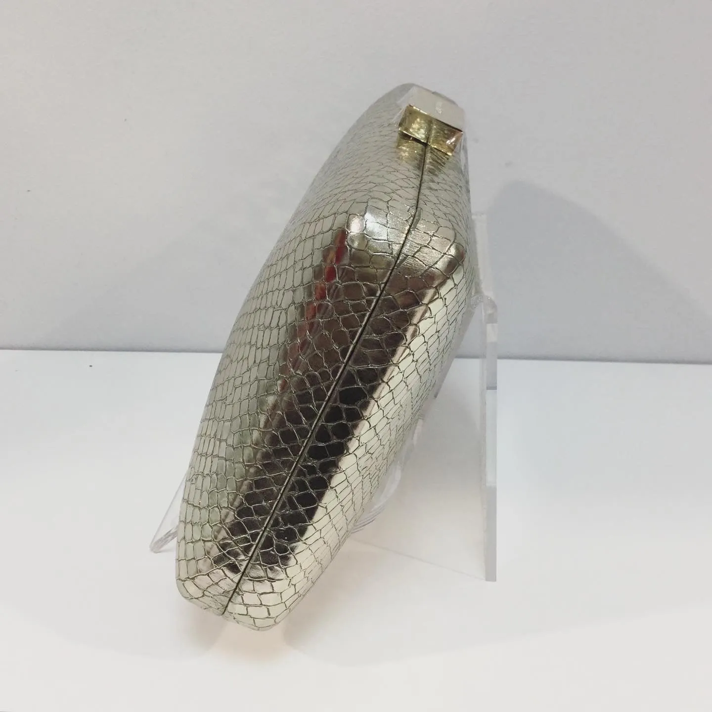 Vanessa Clutch Bag in Light Gold