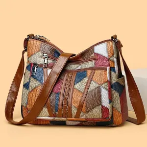 Veloria™ Patchwork Casual Tote Bag