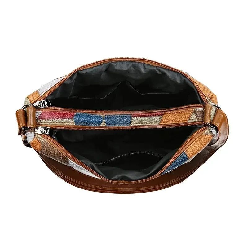 Veloria™ Patchwork Casual Tote Bag