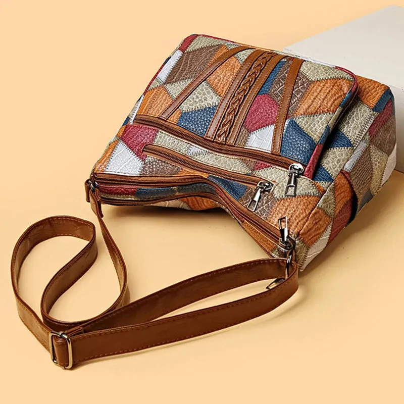 Veloria™ Patchwork Casual Tote Bag