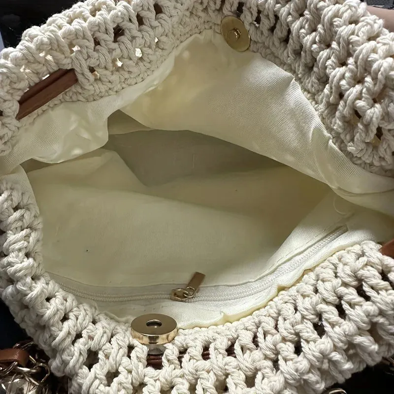Veloria™ Patchwork Drawstring Cotton Satchel