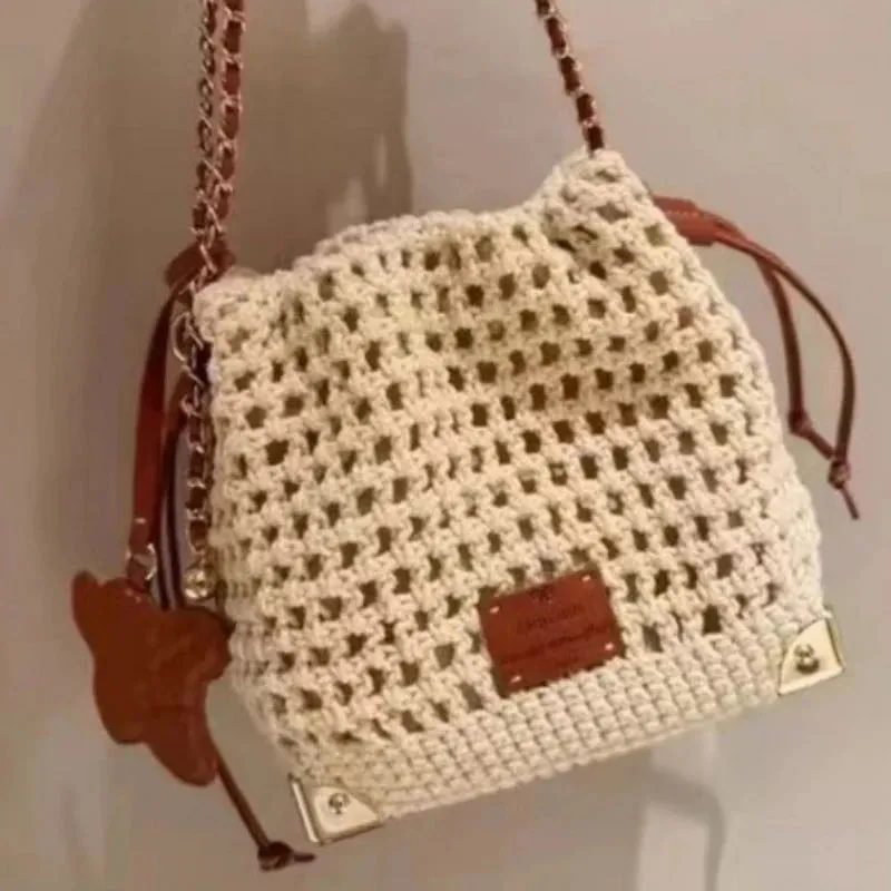 Veloria™ Patchwork Drawstring Cotton Satchel
