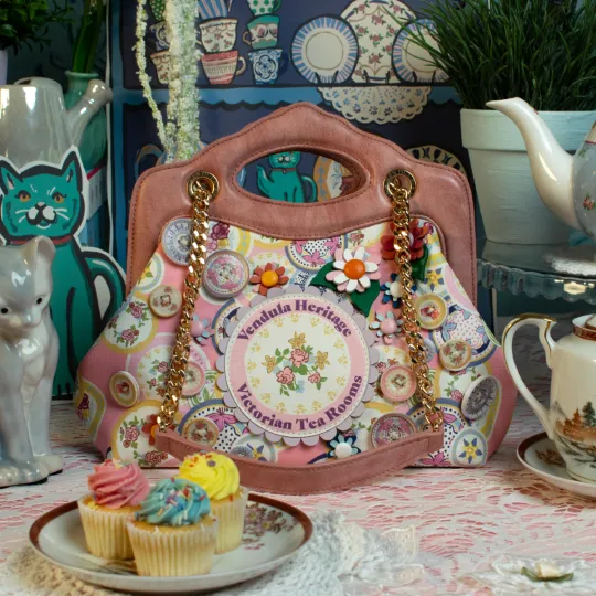 Vendula Heritage - Victorian Tea Rooms Ornate Handle Bubble Bag
