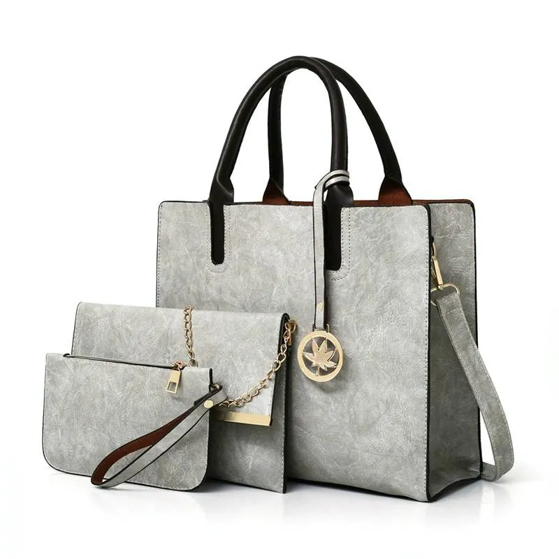 Versatile 3-in-1 Leather - Tote Women Bluetooth-enabled for Red Bag - Anti-slip Design