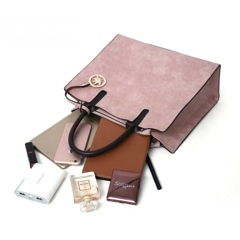 Versatile 3-in-1 Leather - Tote Women Bluetooth-enabled for Red Bag - Anti-slip Design