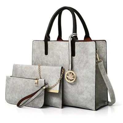 Versatile 3-in-1 Leather - Tote Women Bluetooth-enabled for Red Bag - Anti-slip Design