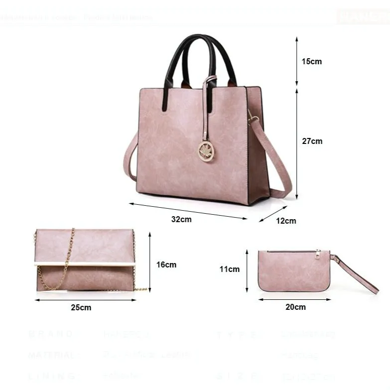 Versatile 3-in-1 Leather - Tote Women Bluetooth-enabled for Red Bag - Anti-slip Design
