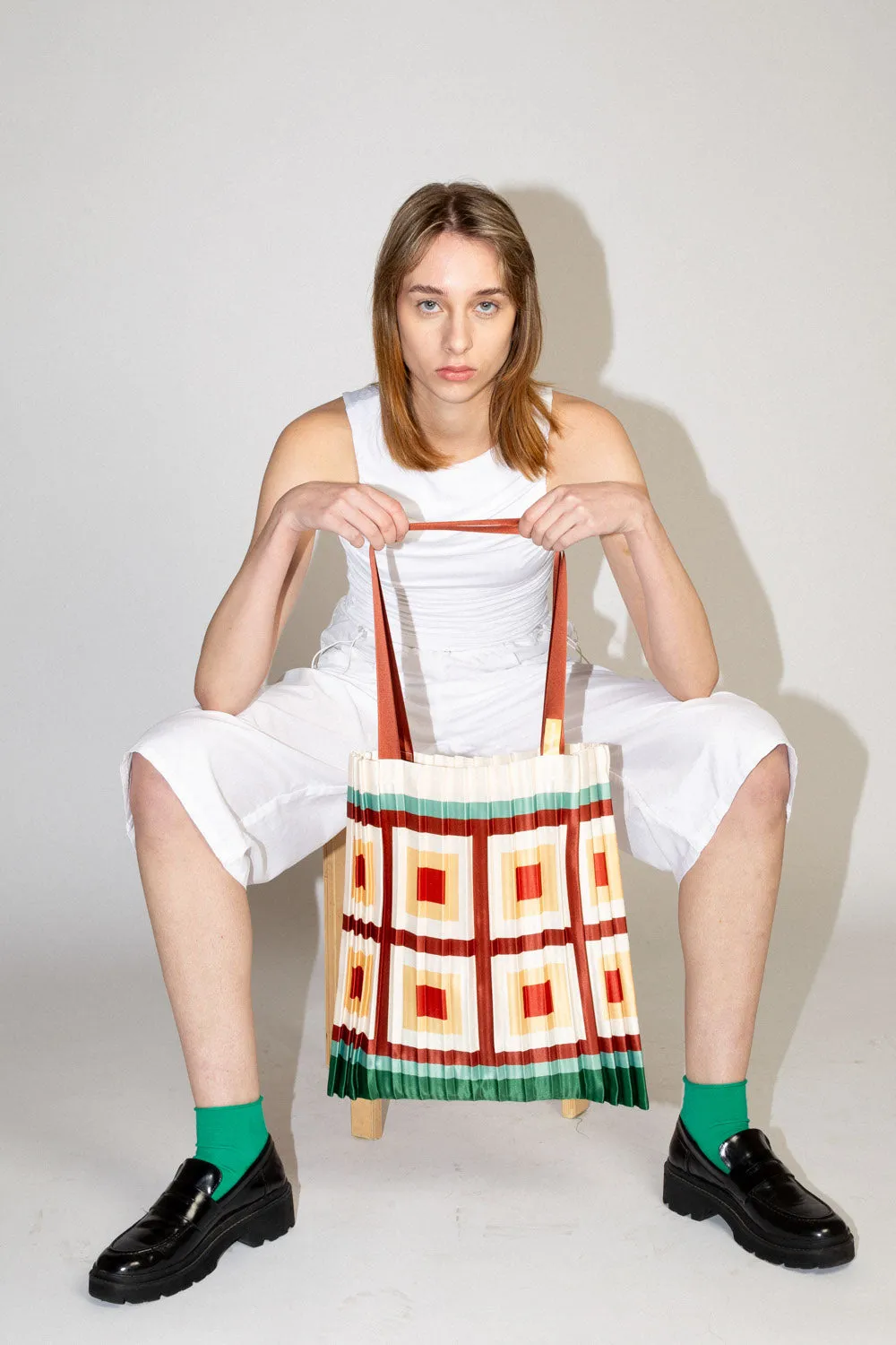Vico Satin Pleated Bag