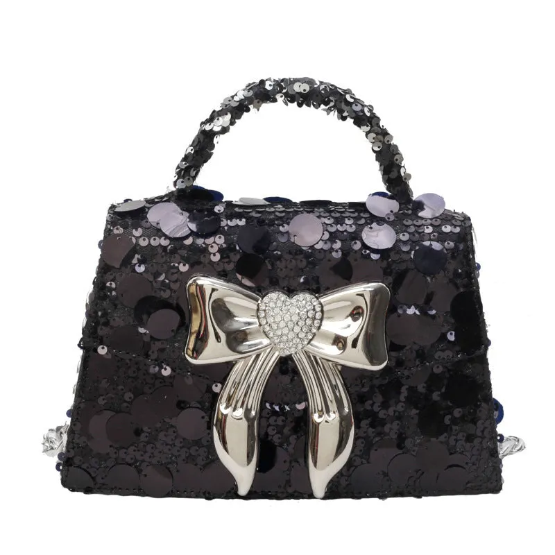 Waterproof Bow With Elegant Bags Celebrities Sequins Great price Solid
