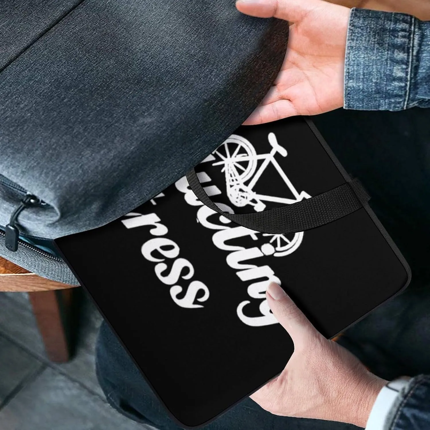 Weapon of Stress Reduction Biking Laptop Sleeve Portable Waterproof Computer Bag Pouch Handbag Protective Sleeve