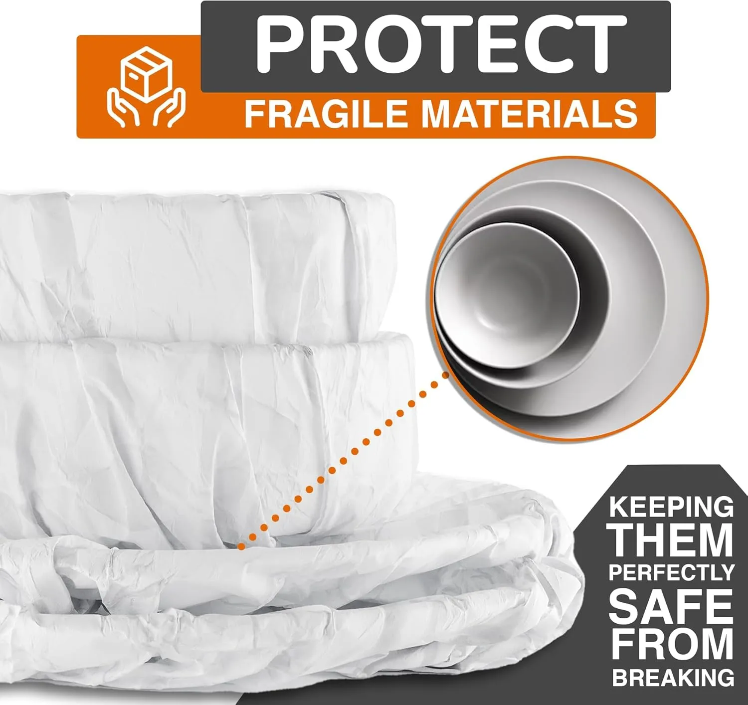 White Tissue Paper For Gift Bags, White Tissue Paper Bulk - 960 Sheets 20" X 30" 10lb Newsprint For Packing, Birthday Gift Box Filler, Packing Supplies For Moving Supplies Crown Display