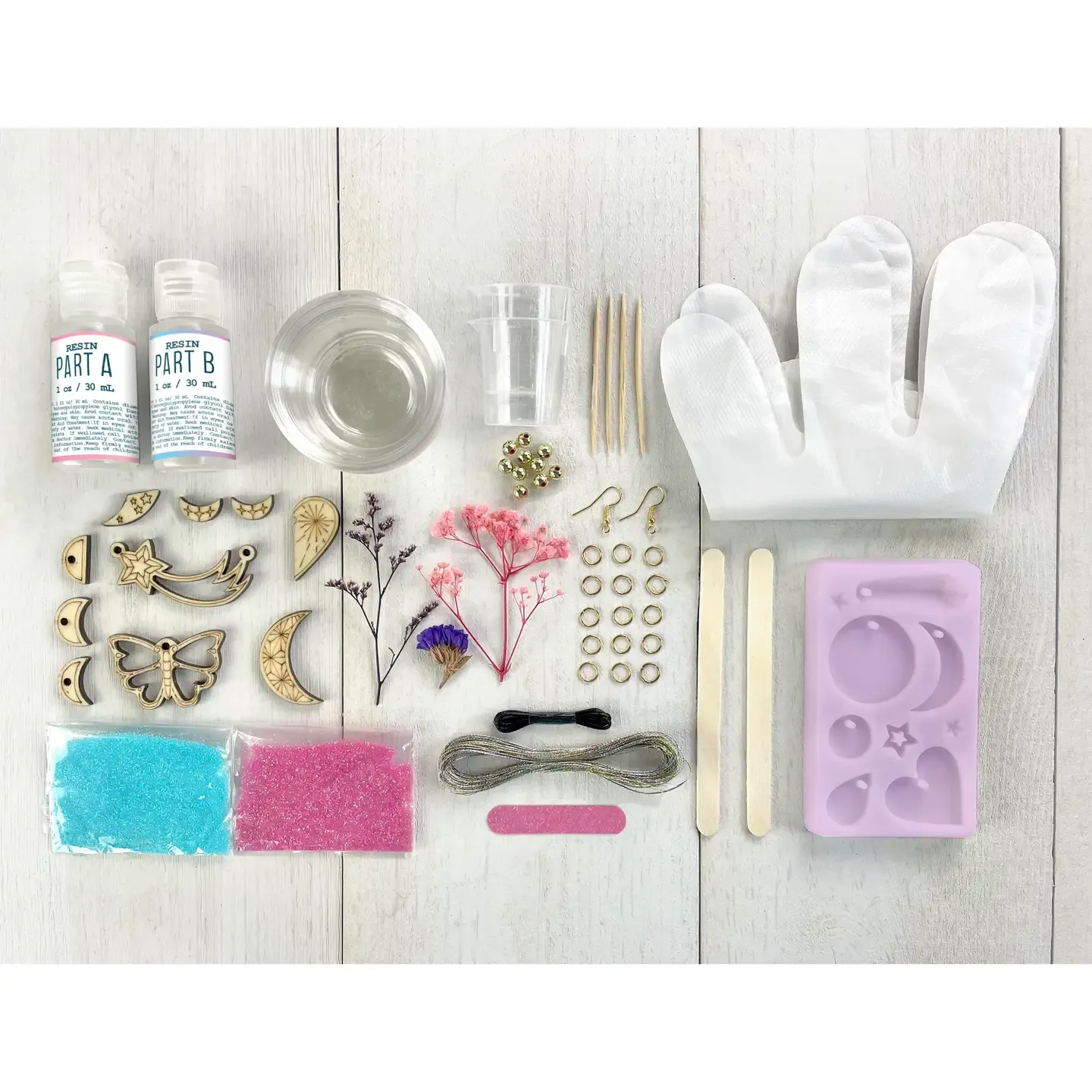 Wish Craft Wood   Resin Jewelry Kit