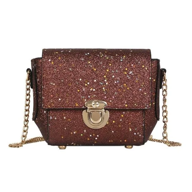 Women Efficient delivery Leather Glitter Crowd-pleaser Sequins Bag