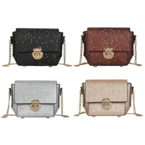 Women Efficient delivery Leather Glitter Crowd-pleaser Sequins Bag