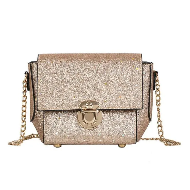 Women Efficient delivery Leather Glitter Crowd-pleaser Sequins Bag