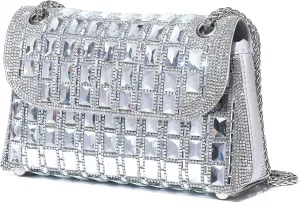 Women Lady Girl Bride Rhinestone Shoulder Bags For Prom Cocktail Party Wedding Engagement