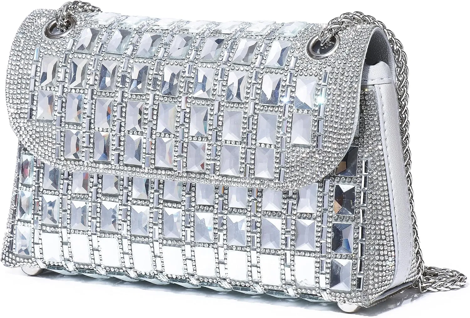 Women Lady Girl Bride Rhinestone Shoulder Bags For Prom Cocktail Party Wedding Engagement