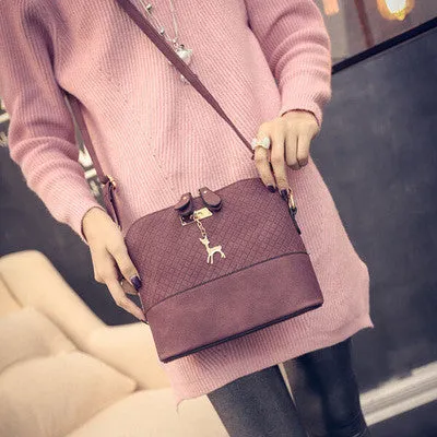 Women Messenger Bags Fashion Mini Bag With Deer Toy Shell Shape Bag Women Shoulder Bags
