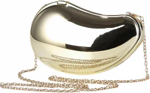 Women Sparkly Acrylic Clutch Unique Shape Metallic Handbag Fancy Evening Bags for Party Prom