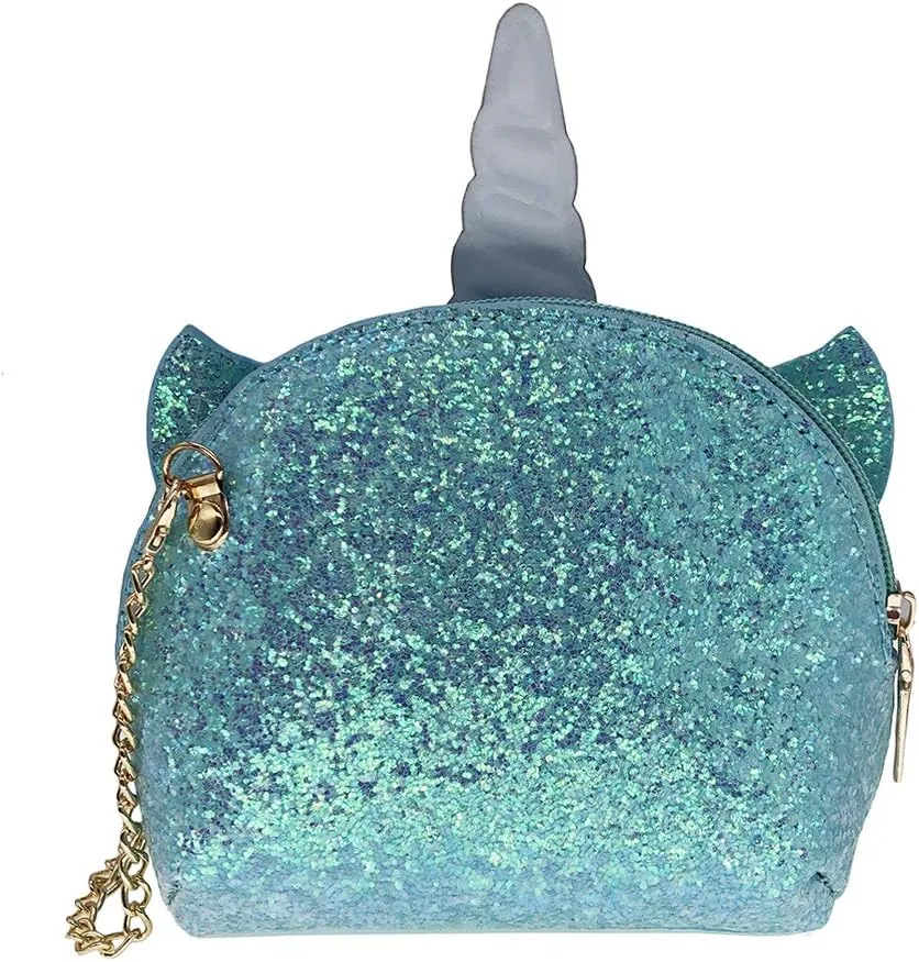Women Unicorn Sequin Glitter Crossbody Shoulder Purse Handbag Satchel Shell Bag