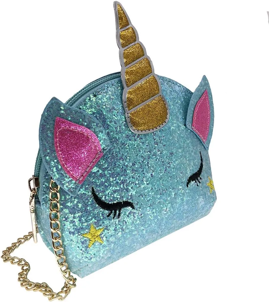Women Unicorn Sequin Glitter Crossbody Shoulder Purse Handbag Satchel Shell Bag