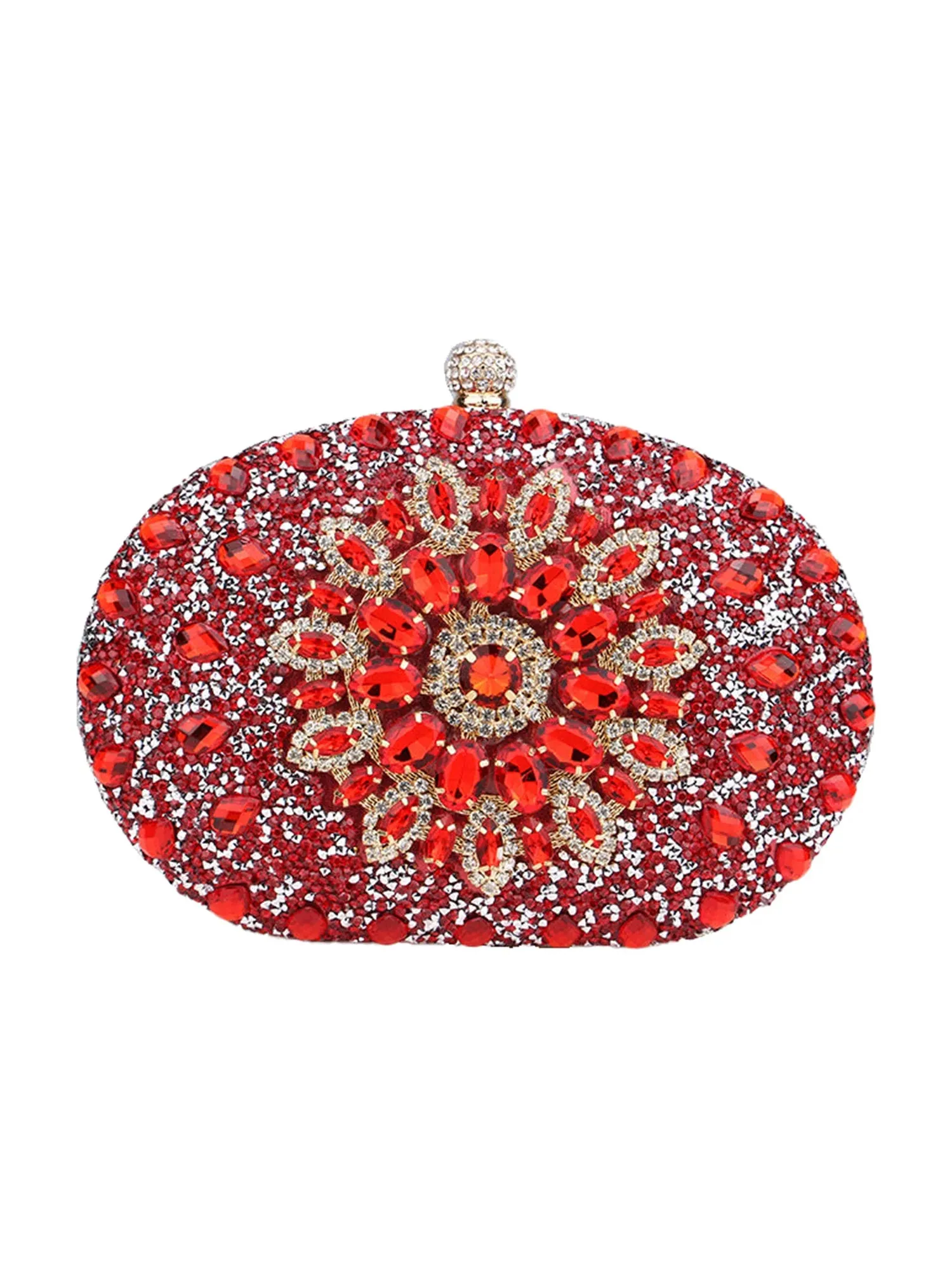 Women’s All Over Crystals Sparkly Evening Clutch Bags