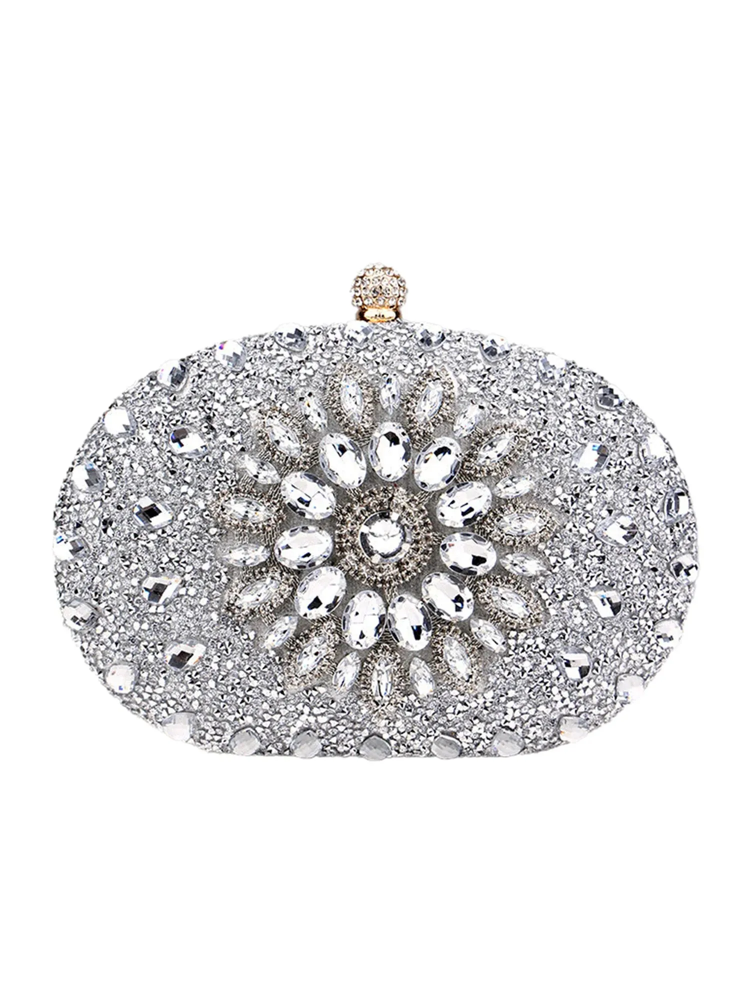 Women’s All Over Crystals Sparkly Evening Clutch Bags