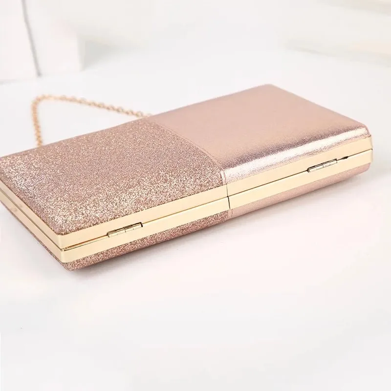 Women's Evening Clutch Leather Wedding Party Bag