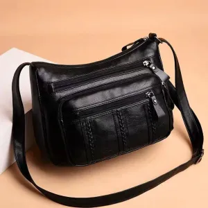 Women's Multilayered Soft Leather Bag