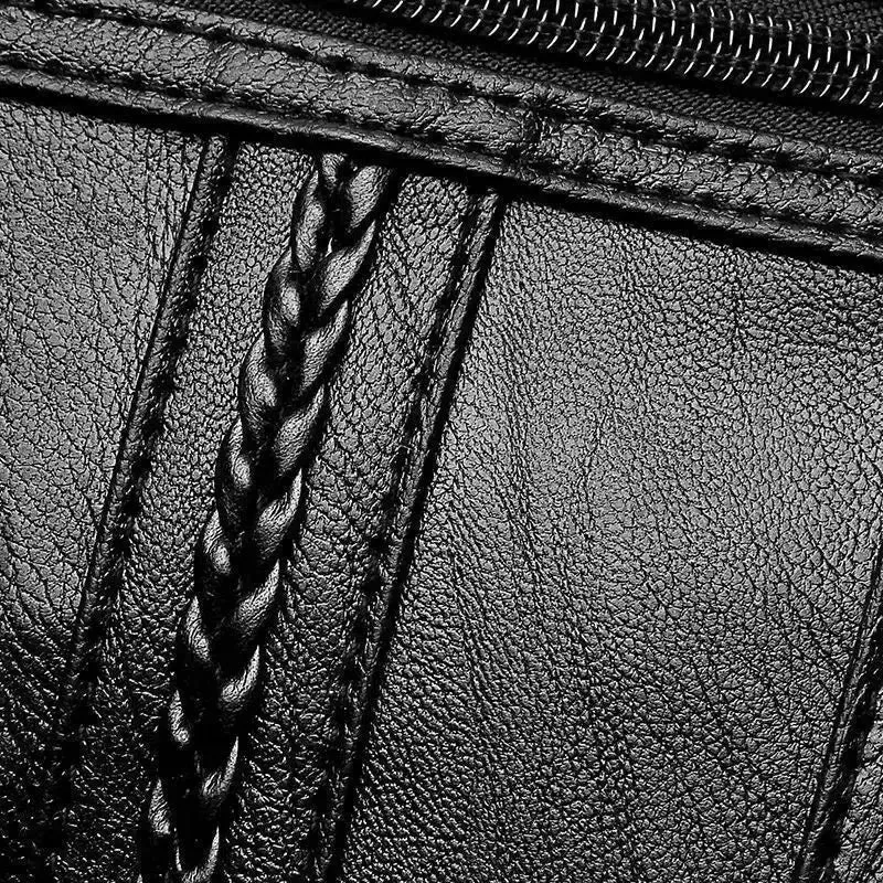 Women's Multilayered Soft Leather Bag
