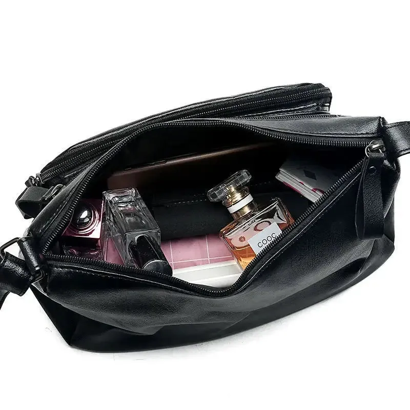 Women's Multilayered Soft Leather Bag