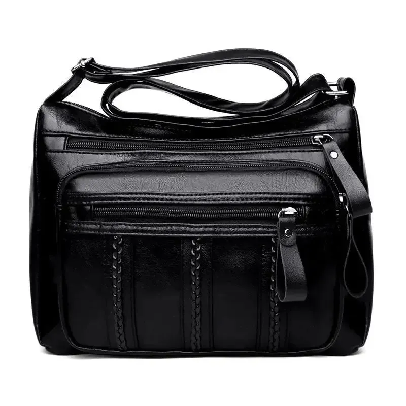 Women's Multilayered Soft Leather Bag